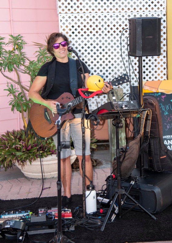 Guitarist performing live at Sundown Get Down